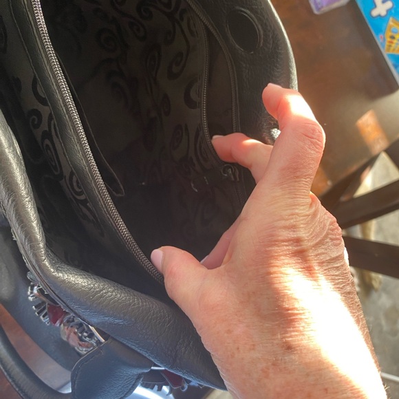 Brighton Crysta Floral Leather Shoulder Bag - Picture 9 of 16